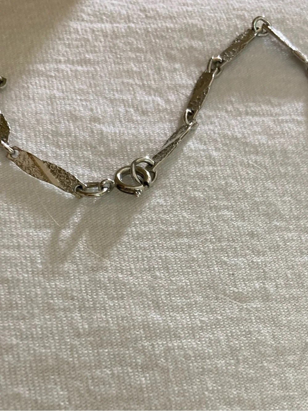 Vintage Silver Tone Fancy Chain Necklace